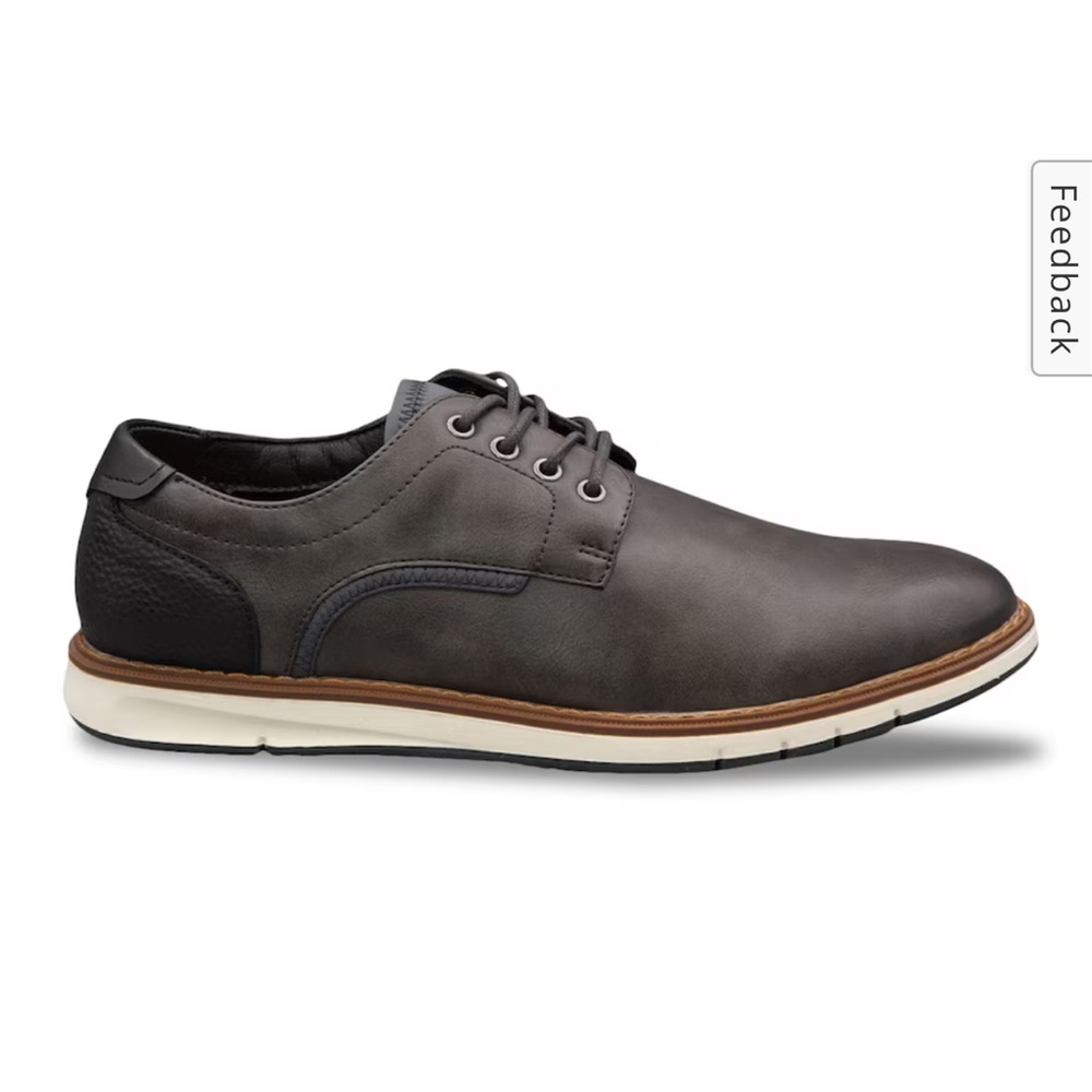Mix No. 6 Bache Charcoal / Black Men’s Oxford Dress Shoes 12